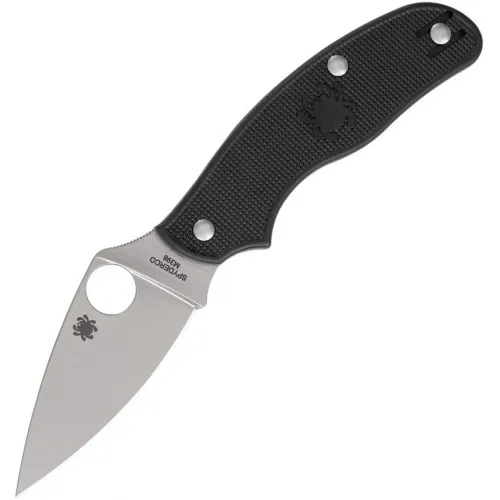 Spyderco Metropolitan Lightweight Slipit UK EDC Folding Knife - 2.68" M398 Blade Black FRN Handle