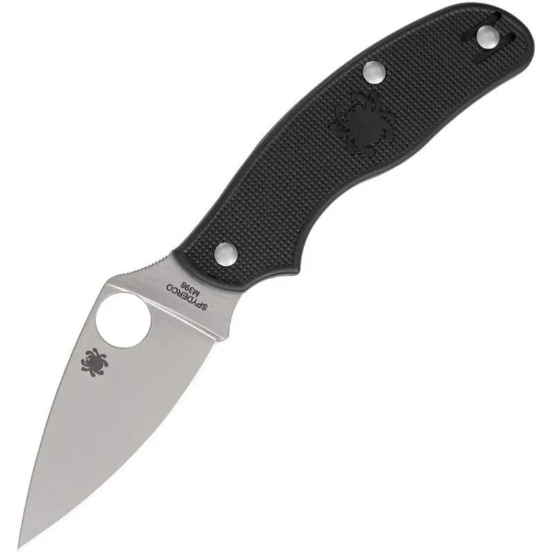Spyderco Metropolitan Lightweight Slipit UK EDC Folding Knife - 2.68" M398 Blade Black FRN Handle Cyclaire Knives and Tools