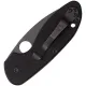 Spyderco Efficient Folding Knife - 3" Black Coated 8Cr13Mov Stainless Steel Blade Black G10 Handle Cyclaire Knives and Tools