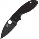 Spyderco Efficient Folding Knife - 3" Black Coated 8Cr13Mov Stainless Steel Blade Black G10 Handle Cyclaire Knives and Tools