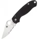 Spyderco Paramilitary 3 Folding Knife - 3" CPM-S45VN Part Serrated Blade Black G10 Handle Cyclaire Knives and Tools