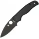 Spyderco Shaman Folding Knife - 3.58" CPM-S30V Black Plain Blade Matte Black G10 Handle Cyclaire Knives and Tools