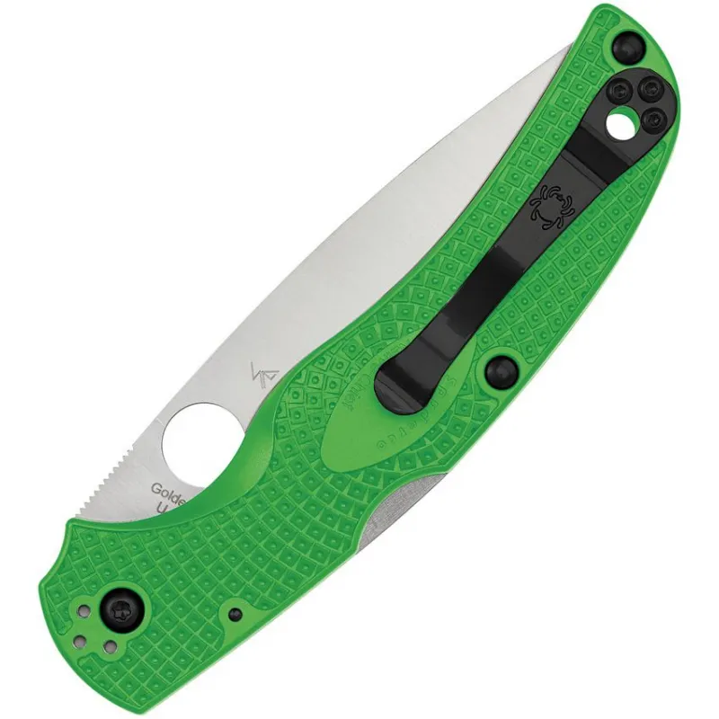 Spyderco Native Chief Lightweight Salt Folding Knife - 4.02" LC200N Plain Blade Green FRN Handle Cyclaire Knives and Tools