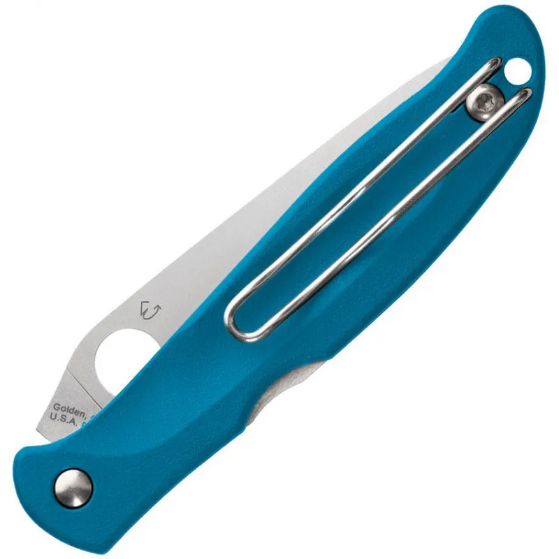 Spyderco Charisma Folding Knife - 3" CTS-BD1 Stainless Steel Blade Blue FRN Handle Cyclaire Knives and Tools