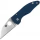 Spyderco MicroJimbo Folding Knife - 2.45" CPM-SPY27 Plain Blade Blue G10 Handle Cyclaire Knives and Tools