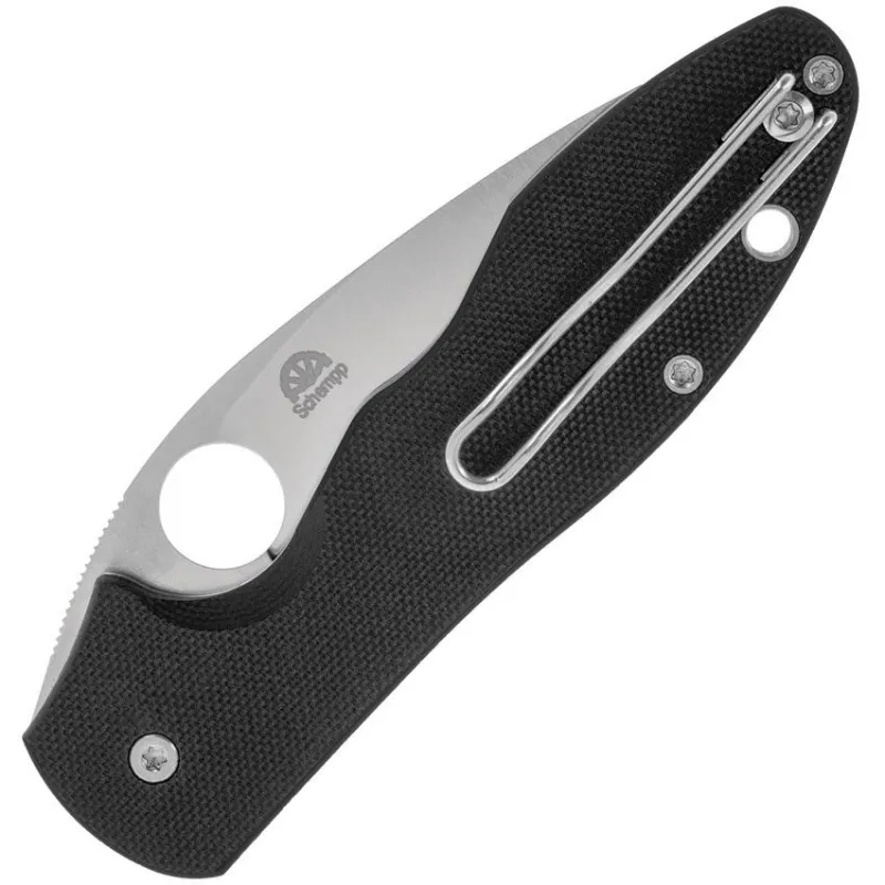 Spyderco Retract Linerlock Folding Knife - 3.4" Stainless Steel Blade Black G10 Handle Cyclaire Knives and Tools