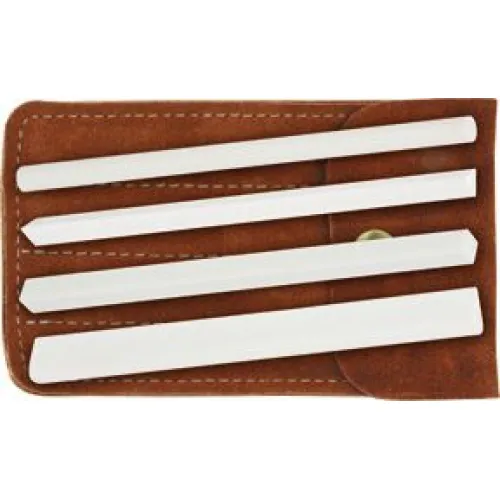 Spyderco C400F Ceramic File Set with Suede Leather Storage Pouch