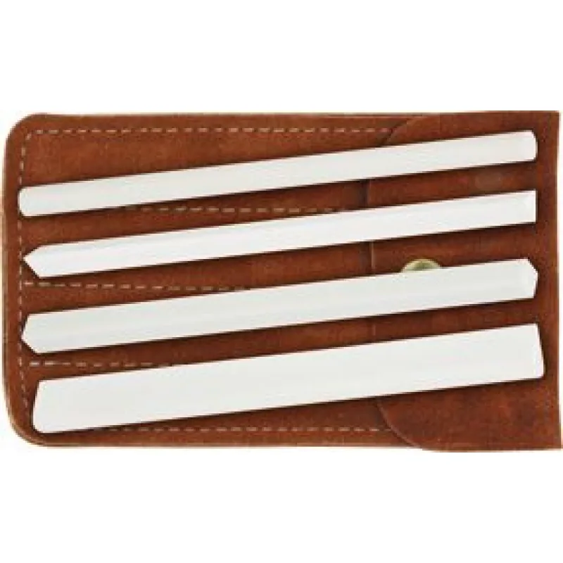 Spyderco C400F Ceramic File Set with Suede Leather Storage Pouch Cyclaire Knives and Tools