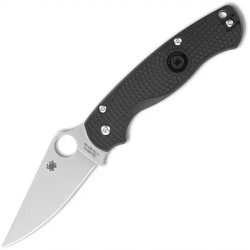Spyderco Paramilitary 2 Lightweight Folding Knife - 3.42" CTS-BD1 Stainess Steel Blade Black FRN Handle