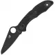 Spyderco Salt 2 Folding Knife - 3" H1/H2 Ultra Corrosion Resistant Steel Black Plain Blade Black FRN Handle Cyclaire Knives and Tools