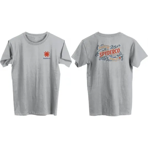 Official Spyderco Western Unisex T-Shirt Ice Gray XX-Large