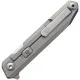 SRM Knives 1162 Folding Knife - 3.63" 14C28N Stainless Steel Tanto Blade Stainless Steel Handle Cyclaire Knives and Tools