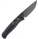 SRM Knives 255L-FB2 Ambi-Lock Folding Knife - 3.25" Laminated 140Cr Bead Blast Finish Blade Shredded Carbon Fiber Handle Cyclaire Knives and Tools