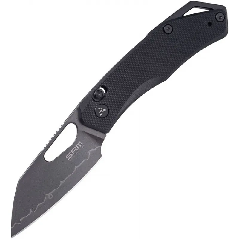 SRM Knives 261MGB2 Cub Folding Knife - 2.83" Laminated 140Cr Steel Black G10 Handle Cyclaire Knives and Tools