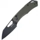 SRM Knives 261MGP Cub Folding Knife - 2.83" Black PVD Coated 154CM Stainless Steel Blade OD Green G10 Handle Cyclaire Knives and Tools