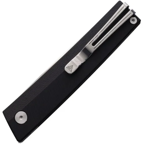 SRM Knives 401LGB Gent Pocket Knife - 3.25" Stainless Steel Blade Black G10 Handle