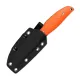 SRM Knives Fossa Fixed Blade Knife - 3.44" 14C28N Blade Orange G10 Handle Cyclaire Knives and Tools