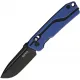 SRM Knives 7228-GI Rubik Crossbar Lock Folding Knife - 2.72" D2 Tool Steel Blade Blue and Black G10 Handle Cyclaire Knives and Tools