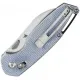 Tenable Knives Model 6 Folding Knife - 3.1" 14C28N Black Sheepsfoot Blade Blue Canvas Micarta Handle Cyclaire Knives and Tools