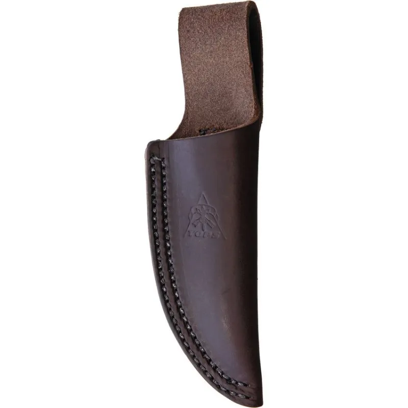 TOPS Knives Baja 3.0 Fixed Blade Knife - 3.25" Coyote Tan Finish 1095HC Carbon Steel Blade Canvas Micarta Handle Cyclaire Knives and Tools