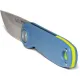UCO Ingalls UK EDC Folding Knife - 2.6" D2 Stonewashed DP Blade Blue GRN Handle Cyclaire Knives and Tools