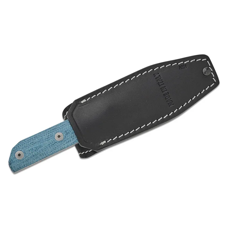 Viper Mirror2 Fixed Blade Knife - 3.25" M390 Blade 3D Machined Denim Canvas Micarta Handle Cyclaire Knives and Tools