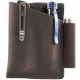 Viperade PJ12 EDC Brown Pocket Organiser – Leather Multi-Tool Pouch with Pen Loop, Card Slot & Belt Clip Cyclaire Knives and Tools