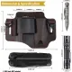 Viperade PJ36 Multi-Tool Belt Sheath for Belts Upto 1.5" Wide – Leather EDC Organiser with Multi-Pocket Design Cyclaire Knives and Tools
