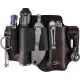 Viperade PJ36 Multi-Tool Belt Sheath for Belts Upto 1.5" Wide – Leather EDC Organiser with Multi-Pocket Design Cyclaire Knives and Tools