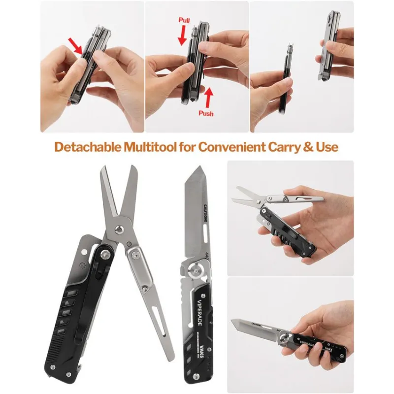 Viperade VAK5 Multi Function Knife - 12 Tools Cyclaire Knives and Tools