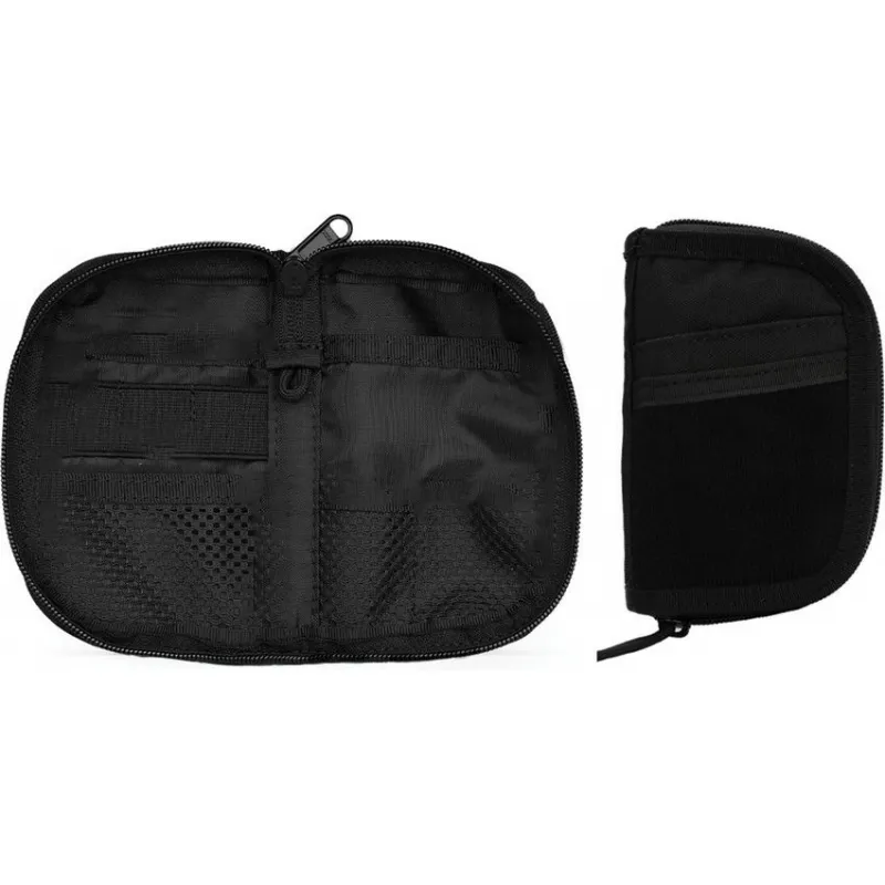 Viperade VE10 EDC Tool Pouch Black - 3.7" x 6" 7-Pocket Layout 500D Nylon Ultra-Compact EDC Organiser Cyclaire Knives and Tools