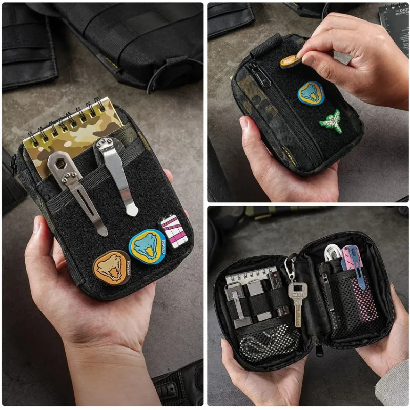 Viperade VE26 EDC 8 Pocket Organiser - Compact Multi-Pocket Design Zippered Storage Modular EDC Pouch Cyclaire Knives and Tools