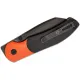 Vosteed Thornton Folding Knife - 3.18" 14C28N Black Stonewashed Sheepsfoot Blade Orange and Black G10 Handle Cyclaire Knives and Tools