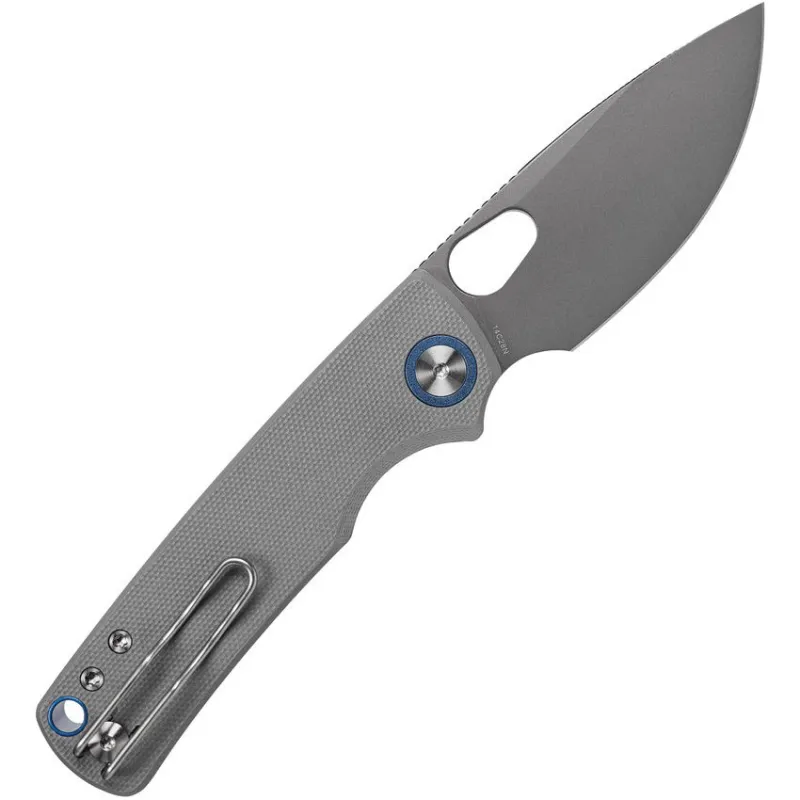 Vosteed Porcupine Folding Knife  - 2.99" 14C28N DP Blade Grey G10 Handle Cyclaire Knives and Tools