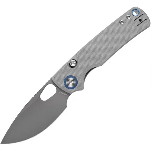 Vosteed Porcupine Folding Knife  - 2.99" 14C28N DP Blade Grey G10 Handle