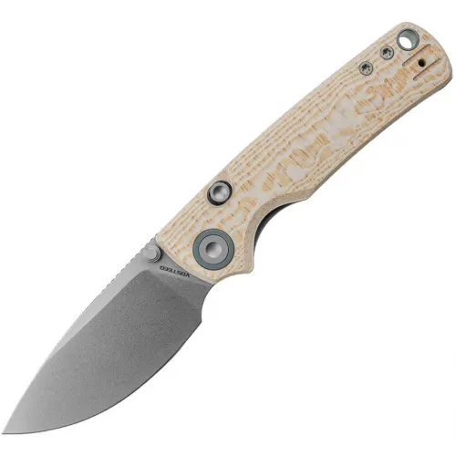 Vosteed Porcupine Folding Knife  - 2.99" 14C28N DP Blade Bamboo Micarta Handle