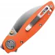 Vosteed Shillin Cutter Vanchor Lock folding Knife - 2.9" 154CM Stainless Blade Orange Norplex UltreX G10 Handle Cyclaire Knives and Tools