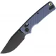 Vosteed Porcupine ModSwap Folding Knife - 3" 154CM Stainless Steel Blade Blue Sculpted G10 Handle Cyclaire Knives and Tools