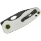 Vosteed Mini Acorn Folding Knife - 2.46" Black 14C28N Stonewashed Blade White G10 Handle Cyclaire Knives and Tools