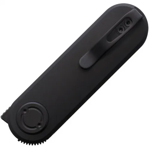 Vosteed Corgi-V Vanchor Lock Folding Knife - 2.38" Black 14C28N Stainless Steel Blade Black Aluminum Handle