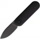 Vosteed Corgi-V Vanchor Lock Folding Knife - 2.38" Black 14C28N Stainless Steel Blade Black Aluminum Handle Cyclaire Knives and Tools