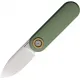 Vosteed Corgi-V Vanchor Lock Folding Knife - 2.38" 14C28N Stainless Steel Blade Green Aluminum Handle Cyclaire Knives and Tools