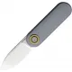 Vosteed Corgi-V Vanchor Lock Folding Knife - 2.38" 14C28N Stainless Steel Blade Grey Aluminum Handle Cyclaire Knives and Tools