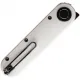 Vosteed Corgi-V Vanchor Lock Folding Knife - 2.38" N690 Black Stainless Steel Blade White G10 Handle Cyclaire Knives and Tools