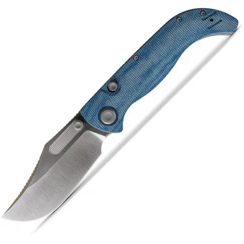 Vosteed Naga Folding Knife - 3.47" CPM-S35VN Blade Norplex Ultrex Blue Micarta Handle