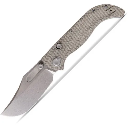 Vosteed Naga Folding Knife - 3.47" CPM-S35VN Blade Norplex Ultrex Green Micarta Handle