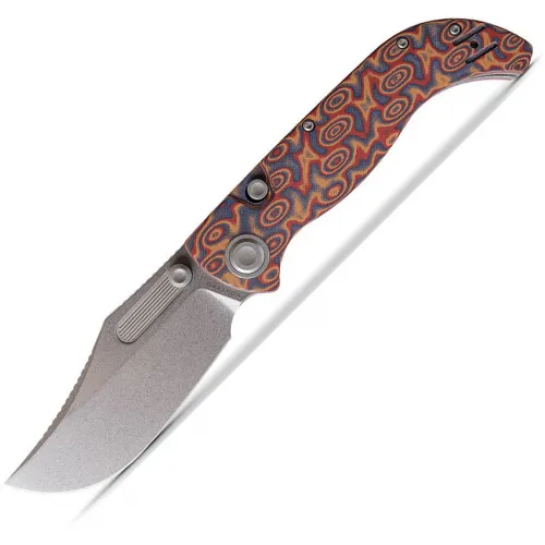 Vosteed Naga Top Folding Knife - 3.47" CPM-S35VN Blade Raindrop Micarta Handle