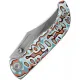 Vosteed Naga Top Folding Knife - 3.47" CPM-S35VN Blade Canyon Current Bamboo Micarta Handle Cyclaire Knives and Tools