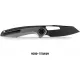 Vosteed Thunderbeast Vanchor Lock - 3.5" Black Stonewash Reverse Tanto M390 Stainless Steel Blade Dim Grey Titanium Handle Cyclaire Knives and Tools