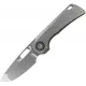 Vosteed Nymble EMP Vanchor Lock - 3.25" Stonewash Elmax Steel Tanto Blade Grey Stonewash Titanium Handle Cyclaire Knives and Tools